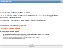 Tablet Screenshot of katzen-glueck.org